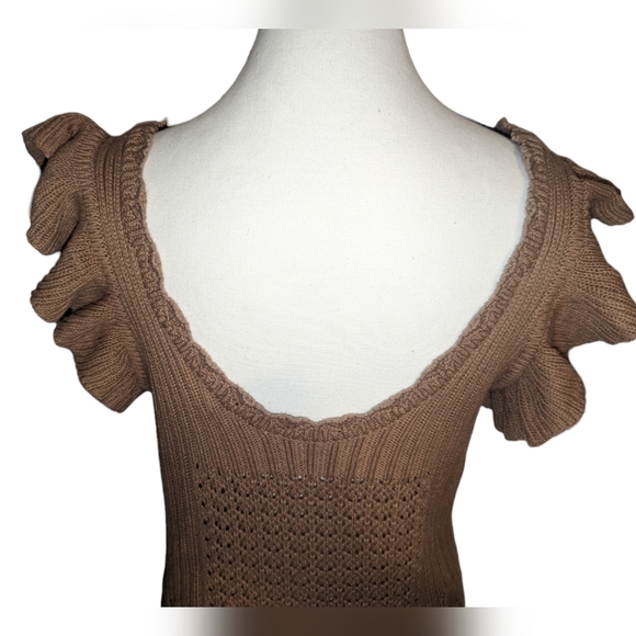 ASOS Miss Selfridge Crochet Mini Dress (Size: L 10/12) - Picture 7 of 13